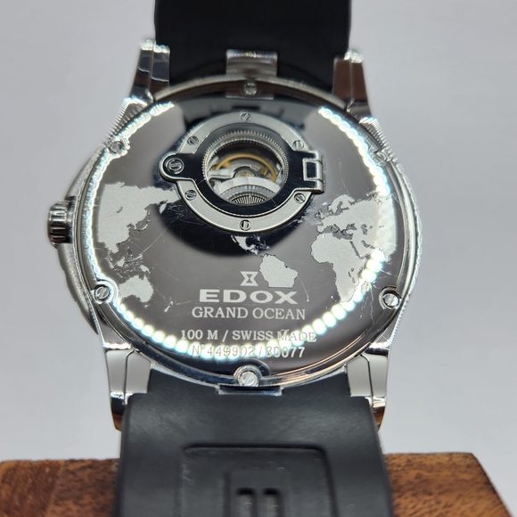 EDOX AUTOMATIC -GRAND OCEAN- FULL SET -PREVIOUSLY OWNED - Picture 6 of 9